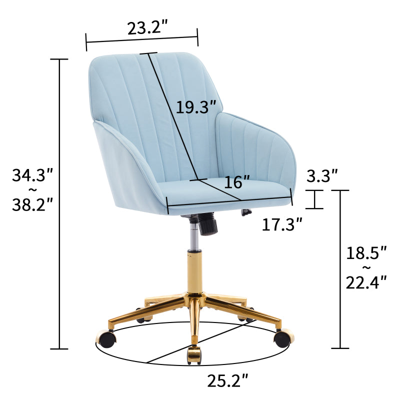 TY Adjustable Office Chair, Home Bedroom, Ergonomic Swivel Chair, Backrest Seat, Comfortable for Long Sitting